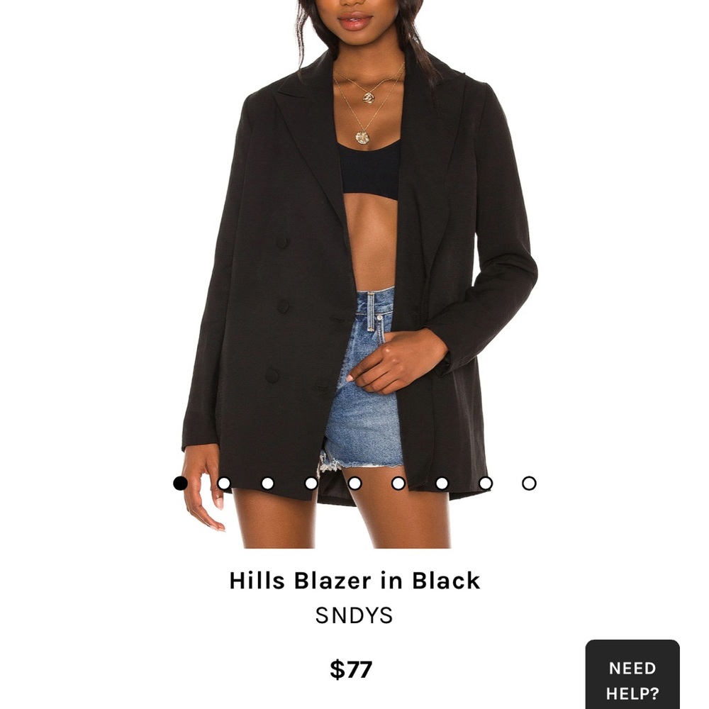Revolve Sndys black blazer